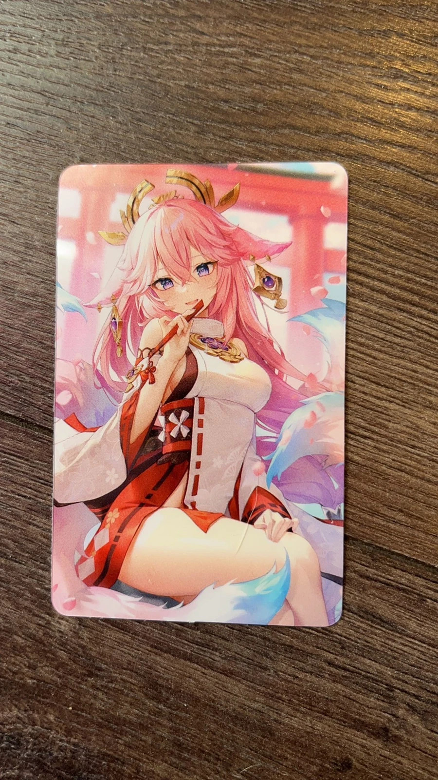 Genshin Impact Yae Miko photocard