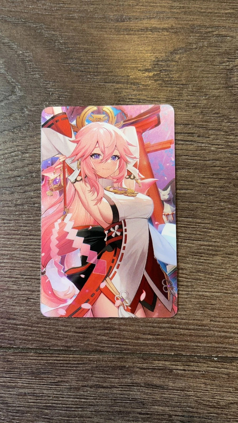 Genshin Impact Yae Miko photocard