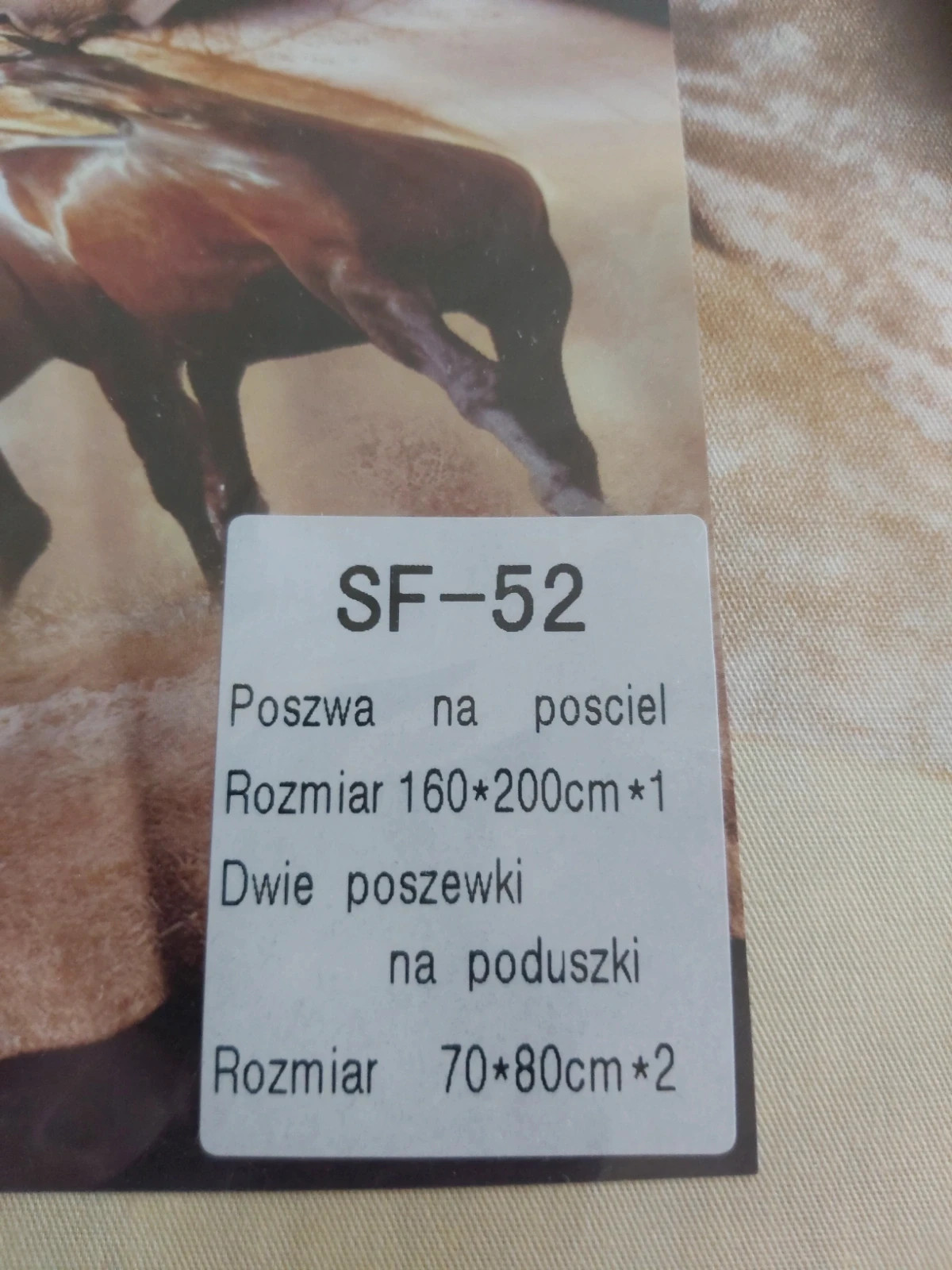 Posciel 3d motyw konie