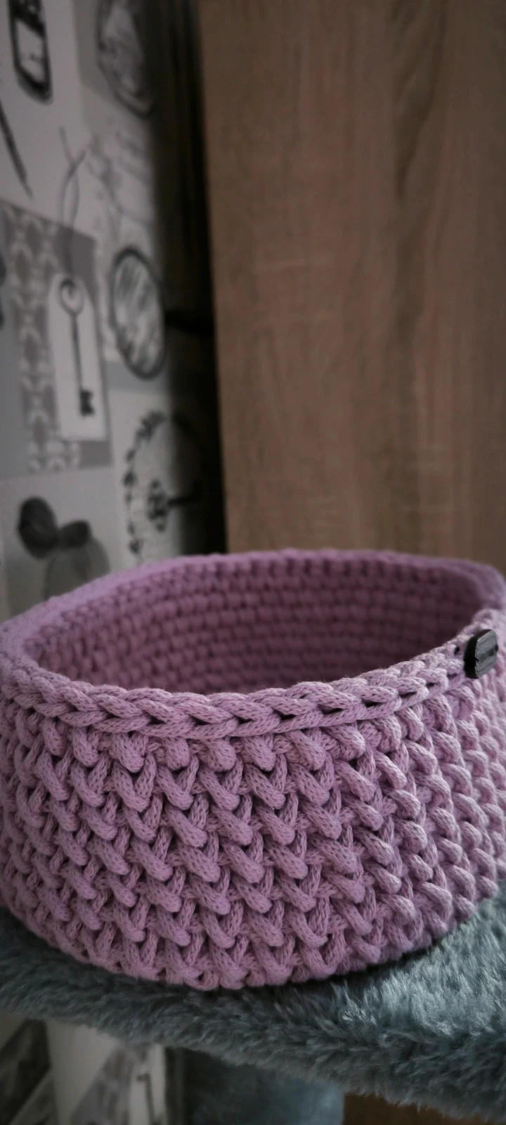 Koszyczek ze sznurka bawełnianego Handmade