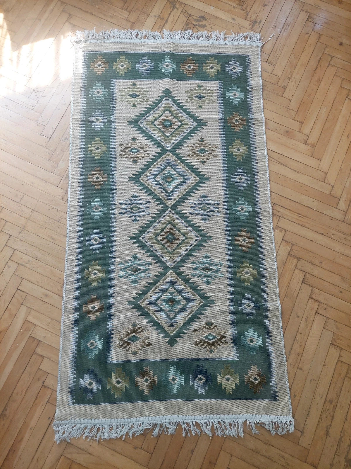 Kilim turecki zielony