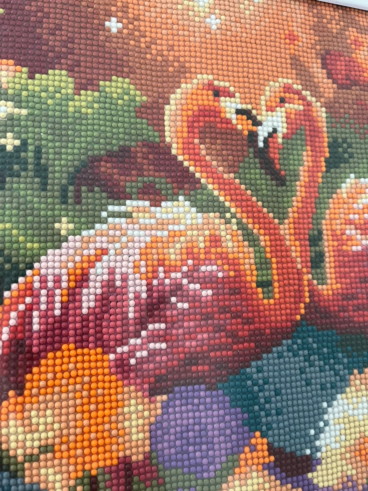 Obraz mozaika diamentowa Flamingi