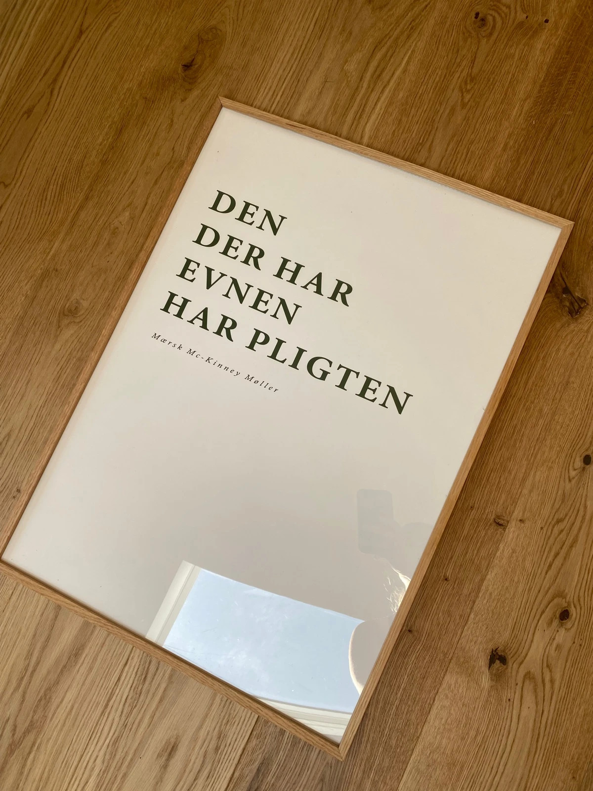 Plakat 50x70 “Den der har evnen har pligten”