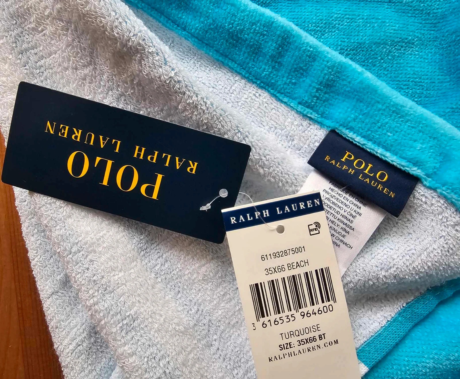 Ręcznik plażowy z misiem Polo Ralph lauren