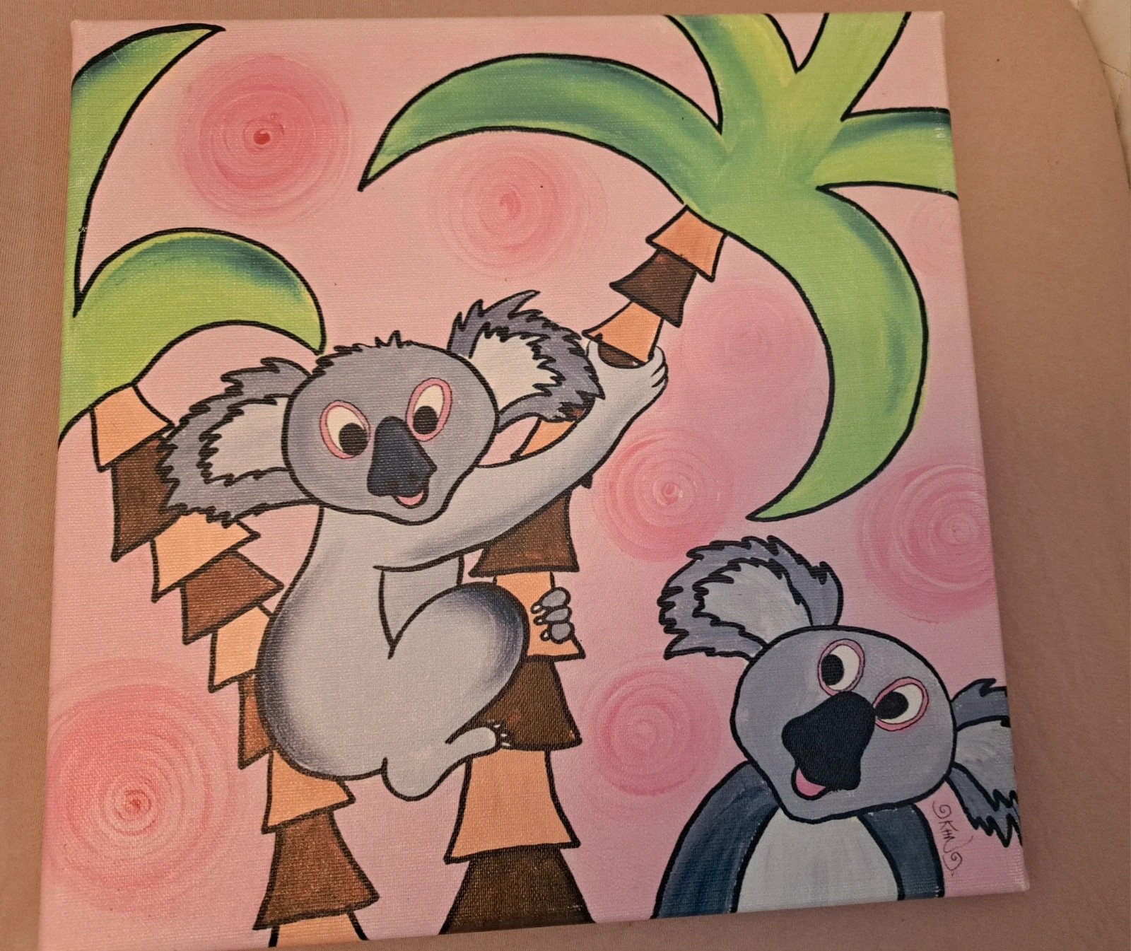 Børne motiver med giraf og koala