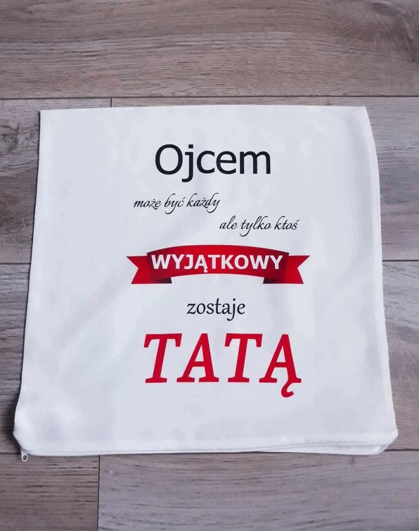 Poszewka na poduszkę na Dzień Taty