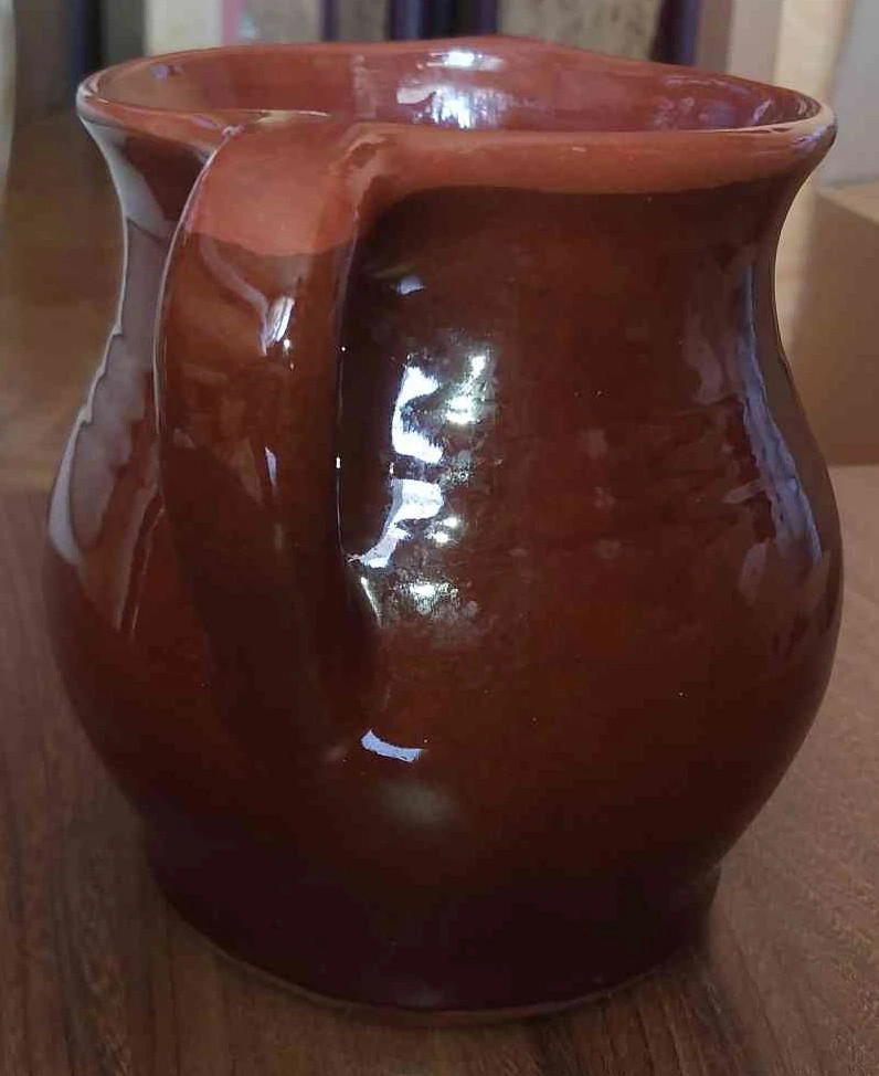 Ceramiczna waza wazon dzban brązowy prl