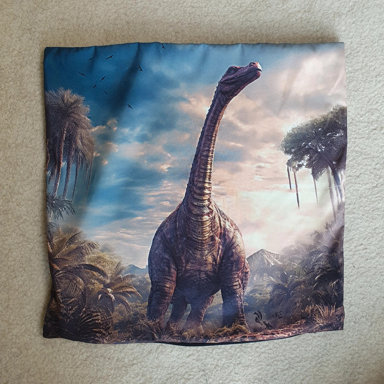 Poduszka dinozaur poszewka dla dziecka dzieci dino prezent
