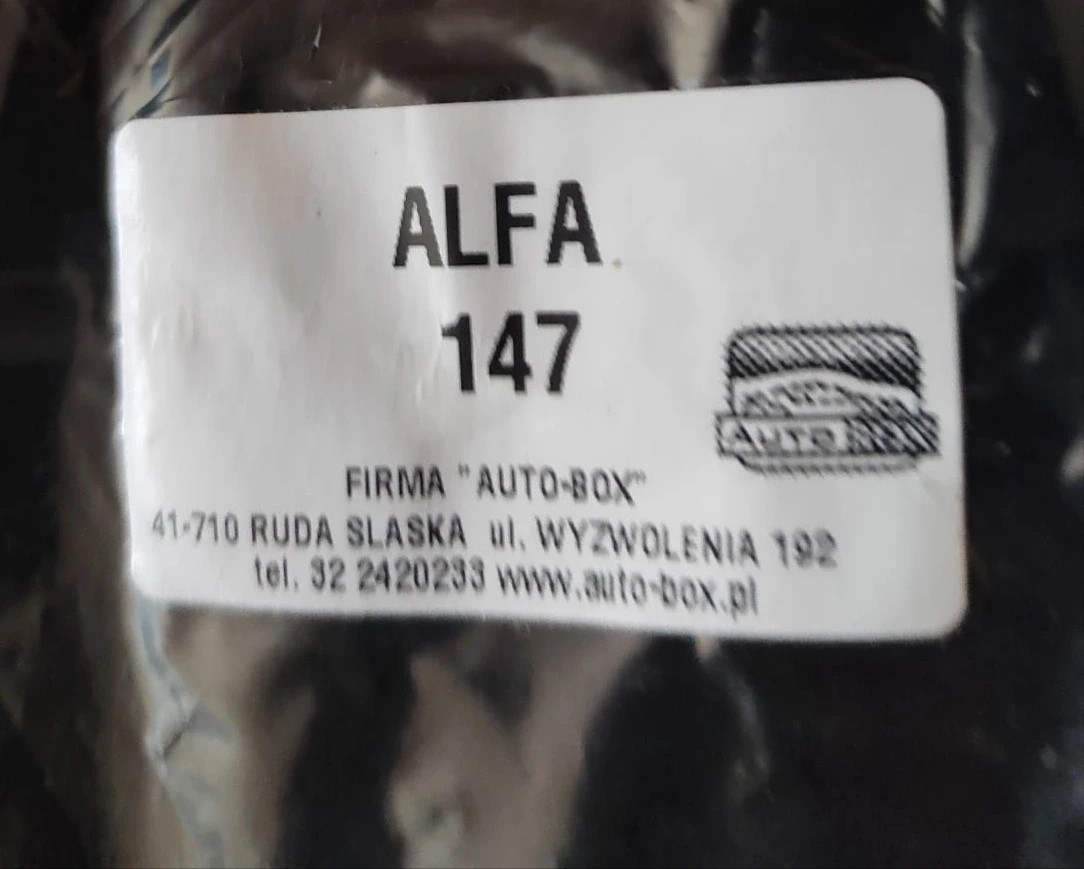 Dywaniki welurowe Alfa 147