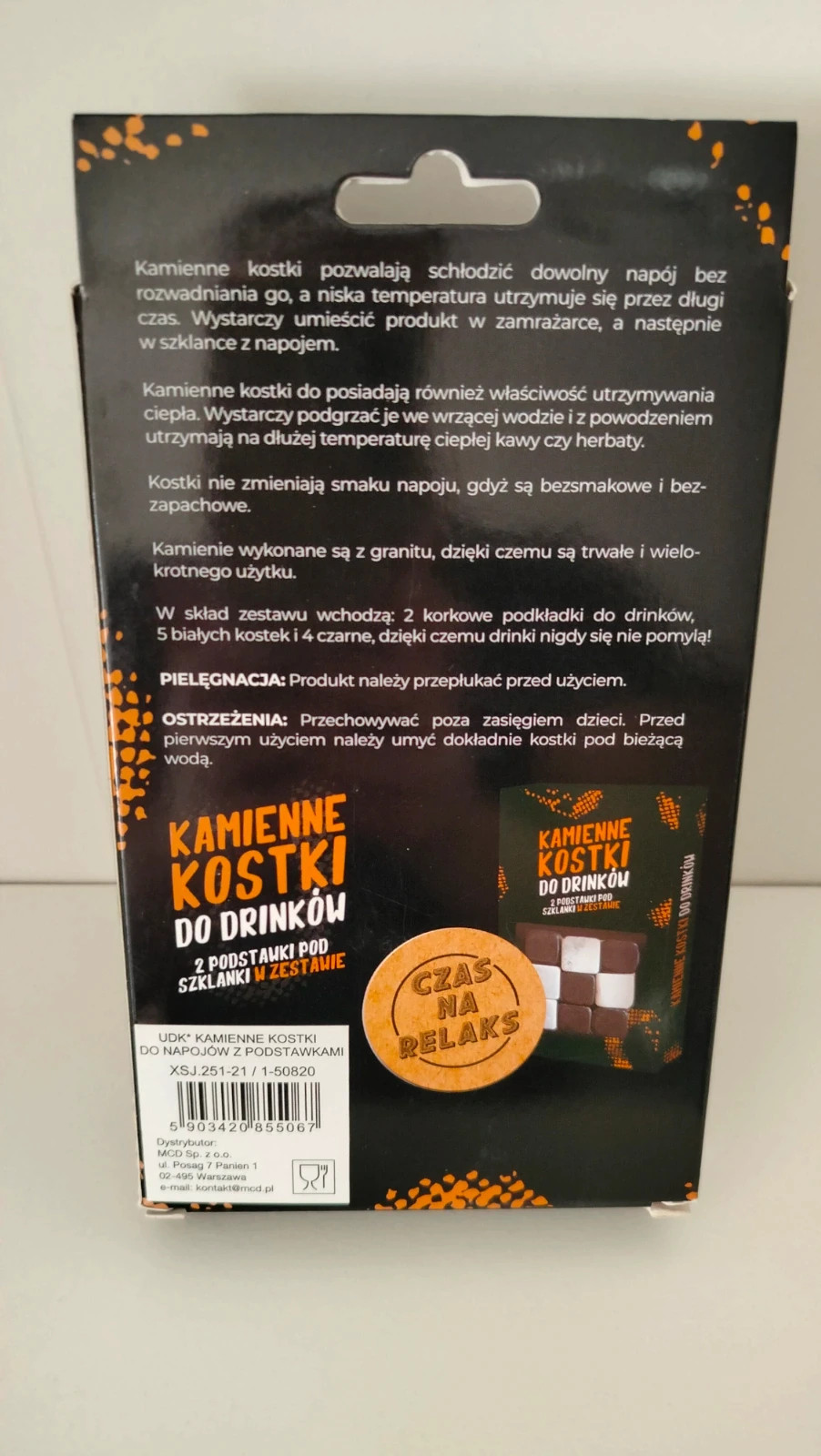 Kamienne kostki do drinków