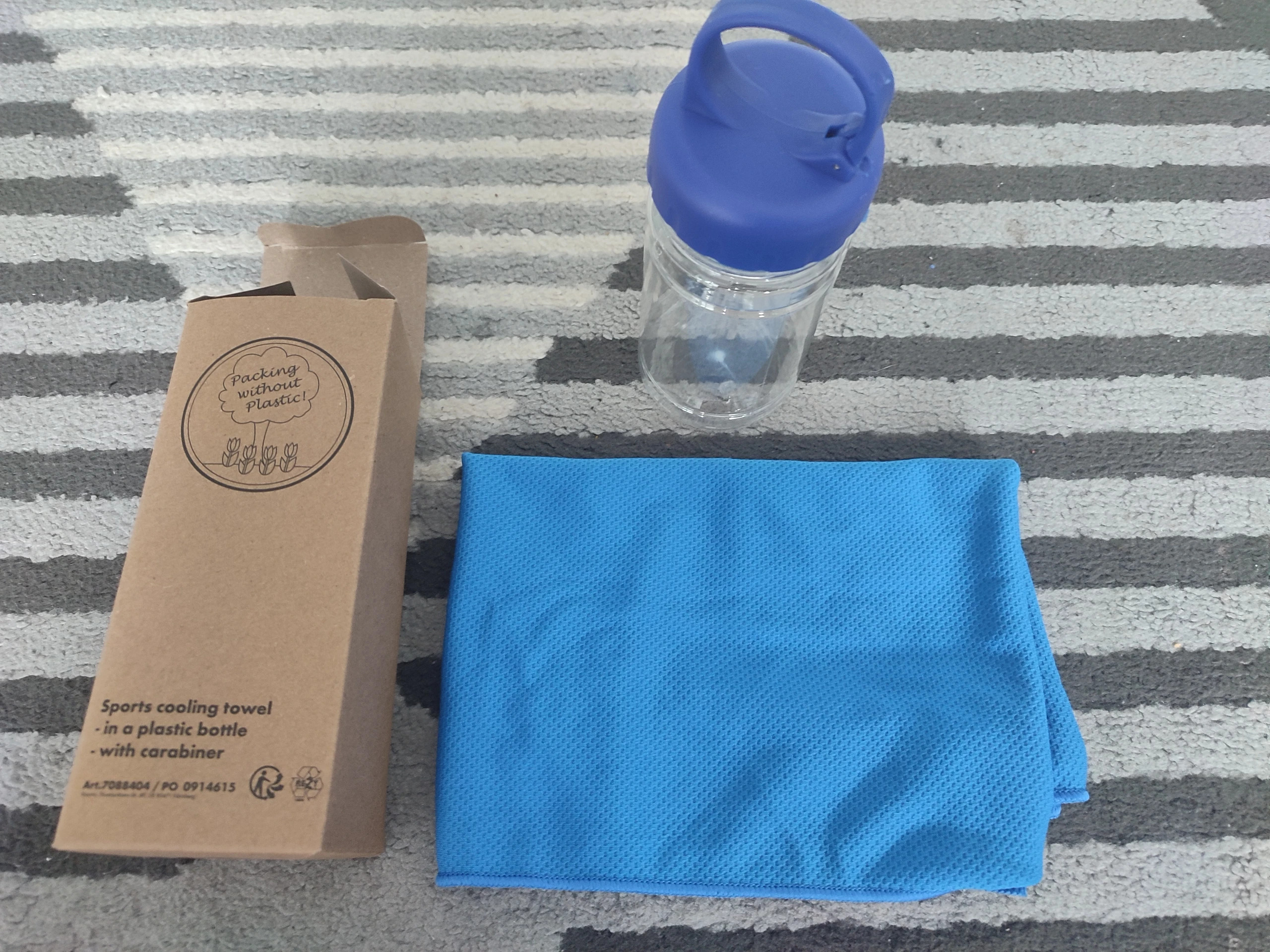 Ręcznik sportowy chłodzący siłownia fitness szybkoschnący + Butelka sports cooling towel