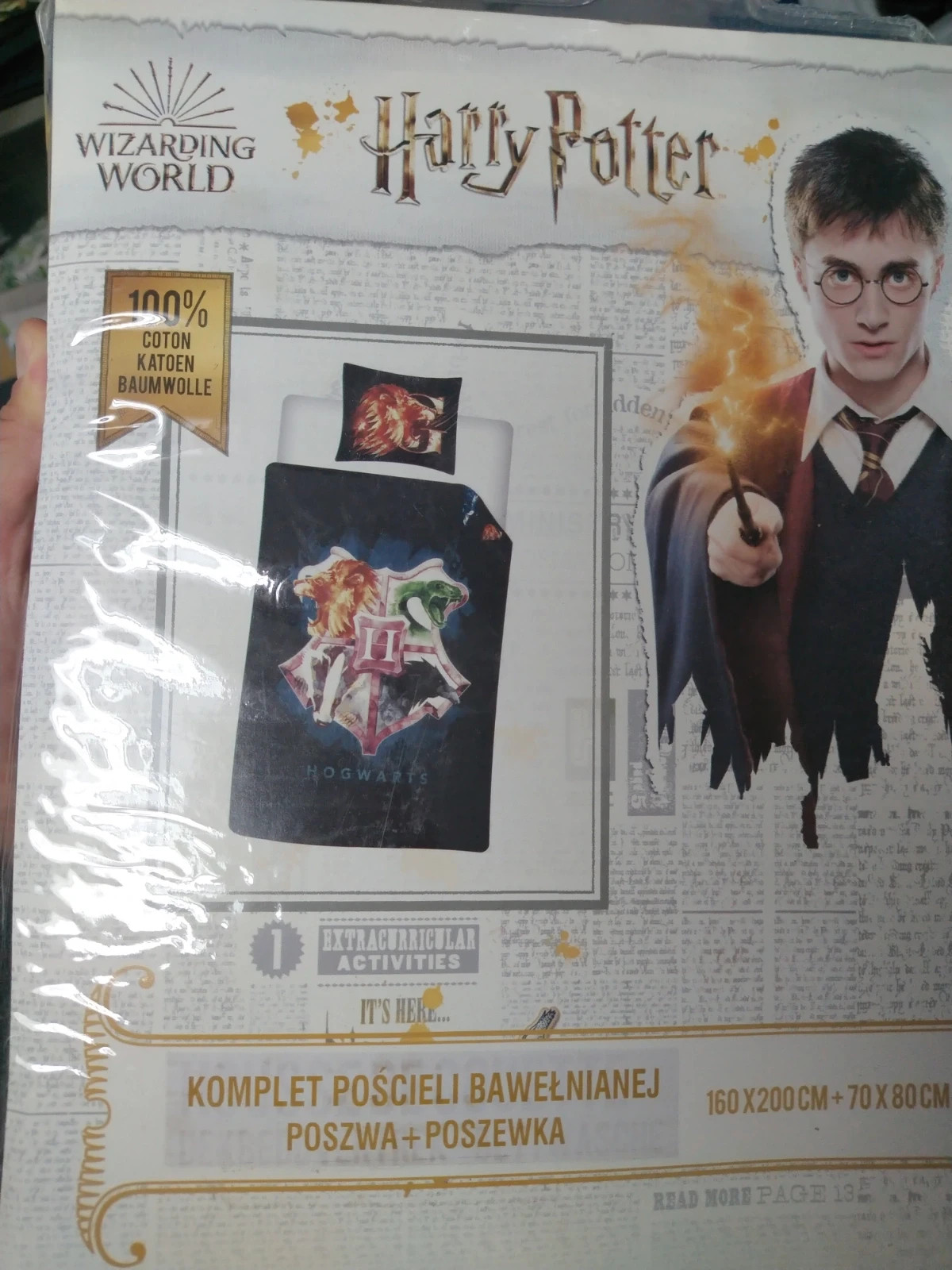 Nowa pościel 160x200 Harry Potter hary poter dziecięca młodzieżowa bawełna bawełniana