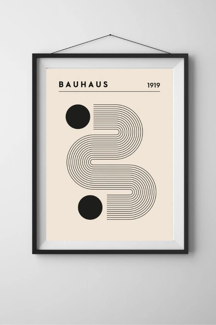 Plakat Bauhaus A3 - Wizjonerska Elegancja w Nowoczesnym Wydaniu!