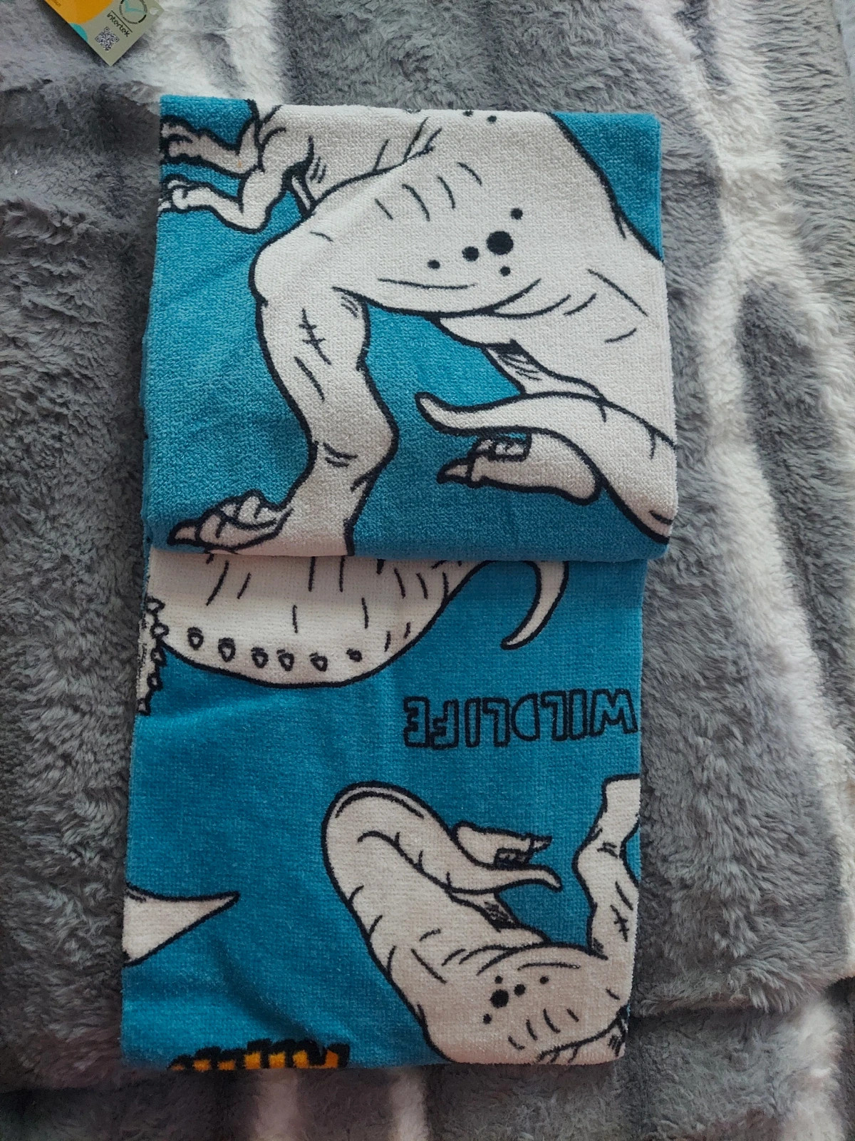 Dinozaury 2x ręczniki 100% bawełniane Smukee  60x40cm
