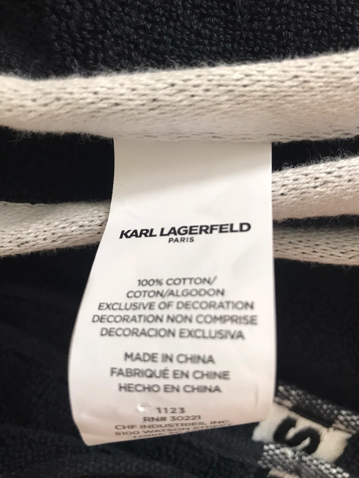Ręczniki komplet granatowy Karl Lagerfeld