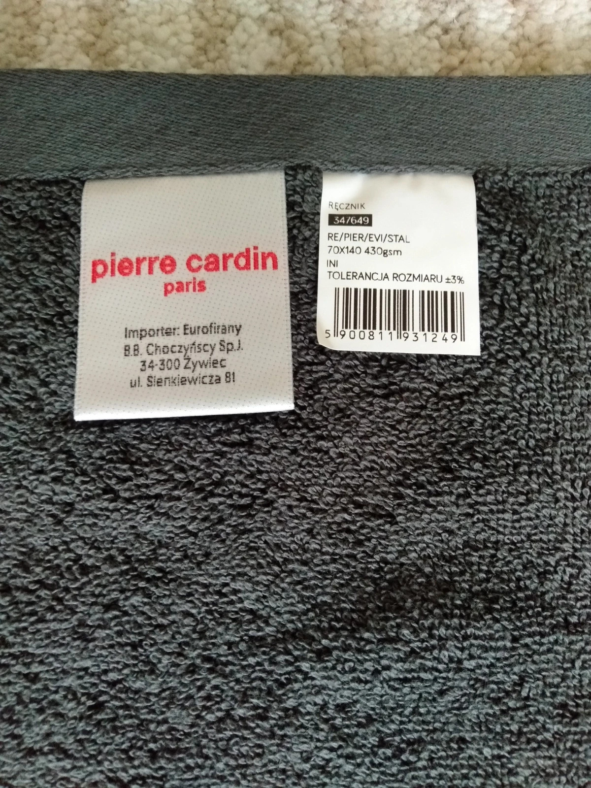 Nowy ręcznik Pierre Cardin rozm 70/140
