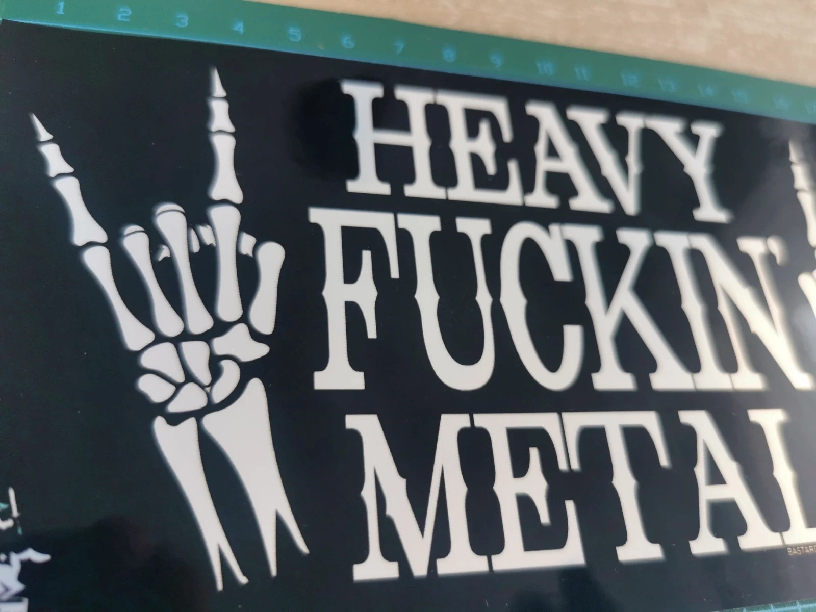 Heavy fucking metal Naklejka