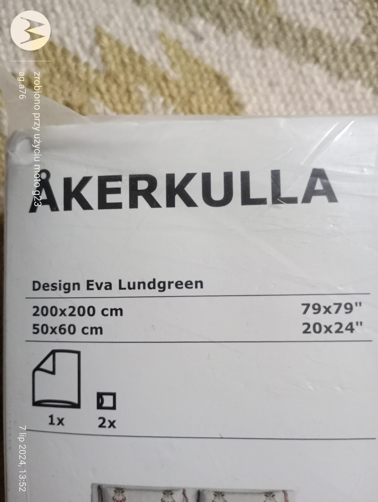 Komplet pościeli Ikea podwójnej 200x200