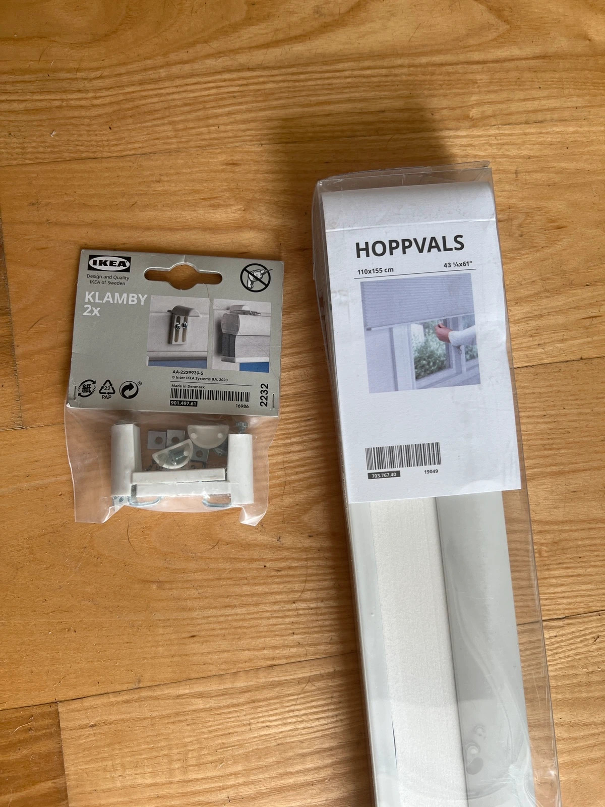 Nowa roleta Ikea Hoppvals 110x155 cm z zaczepem Ikea Klamby