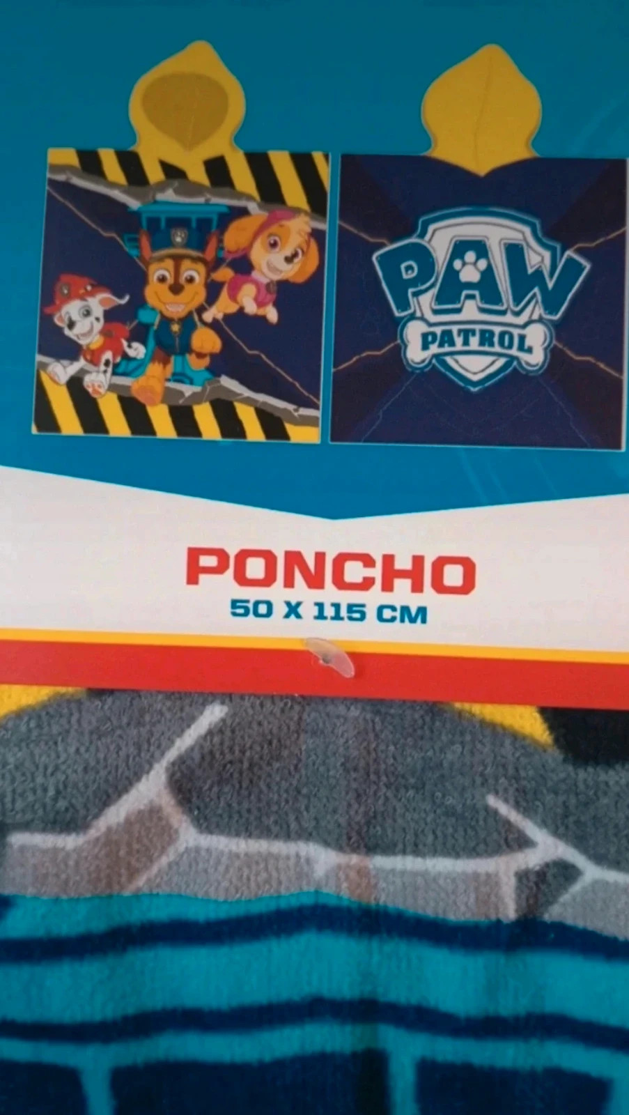 Nickelodeon psi patrol ponczo ręcznik Chase