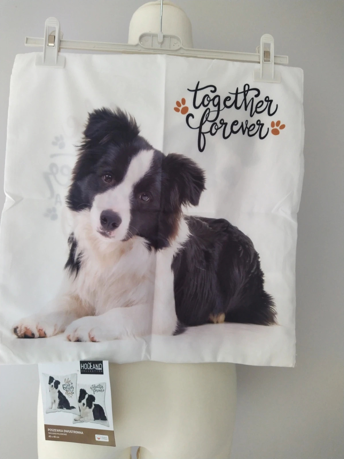 Nowa Poszewka dekoracyjna 40x40 Pies Piesek Border Collie