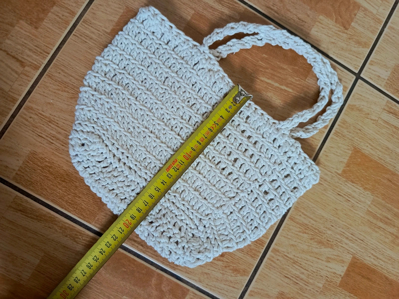 Wisząca torba kosz na owoce warzywa zakupy handmade