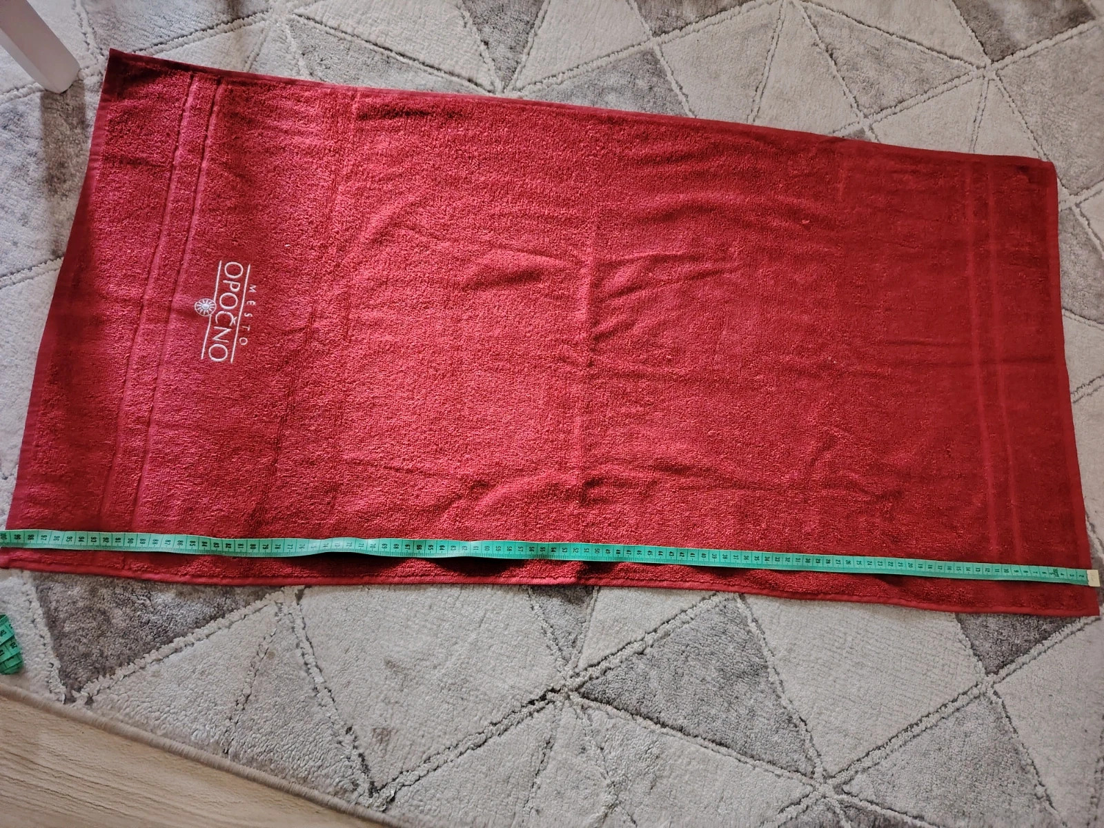 Czerwony ręcznik 50/100 bawełna