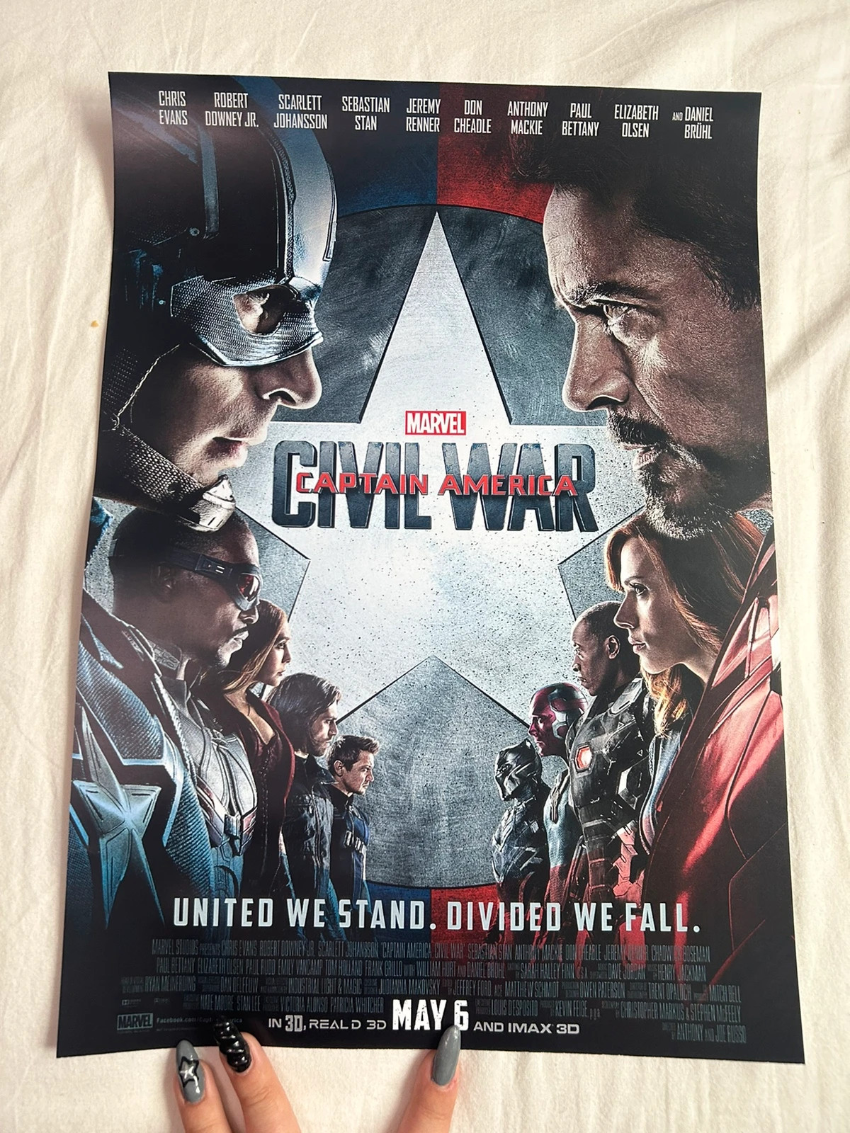 plakat marvel captain america the winter soldier / civil war