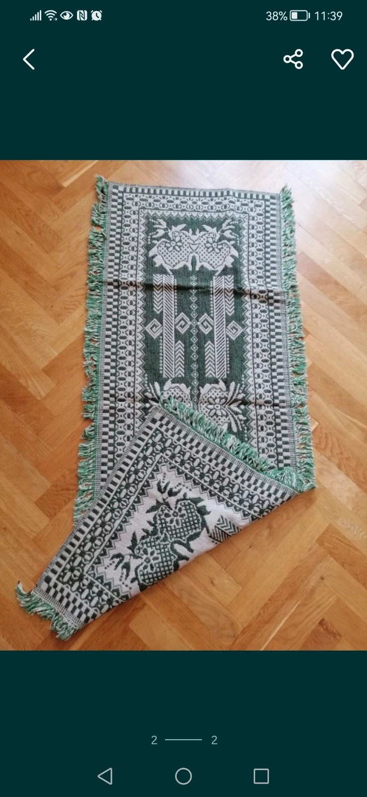 Narzuta na kanapę i dwa fotele Kilim wełna