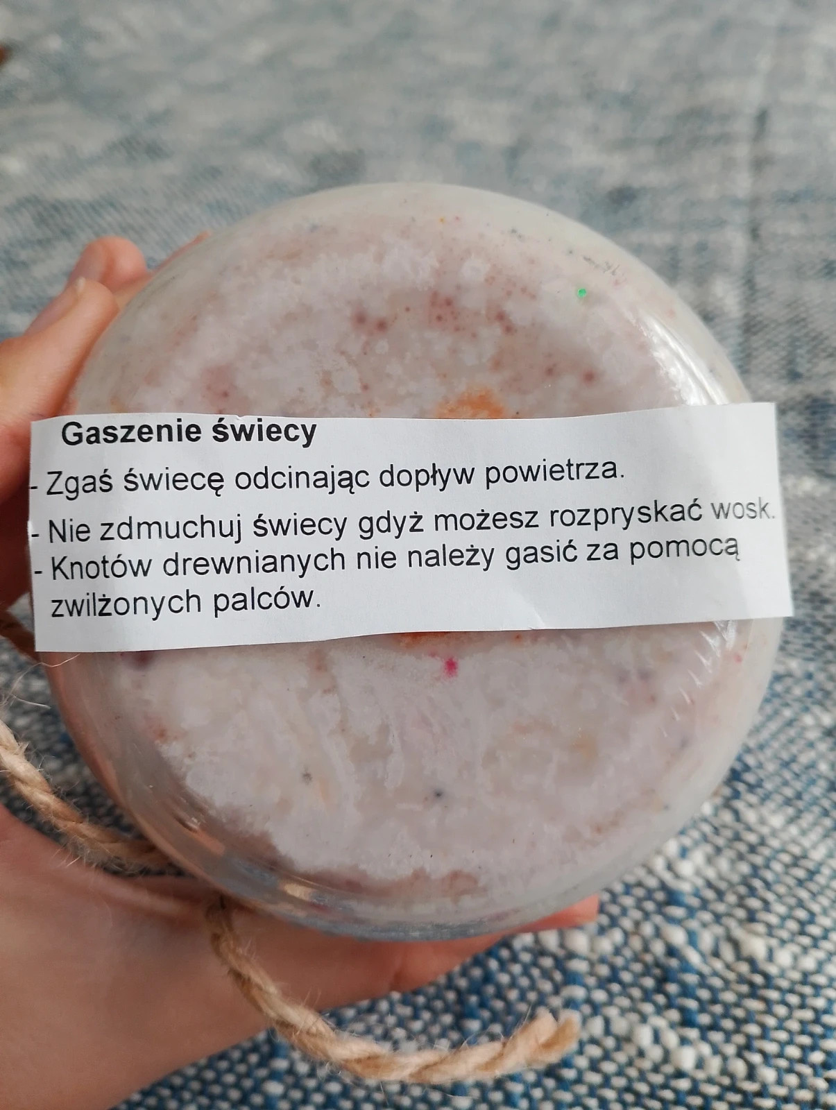 Świeczka ciasteczko malinowe