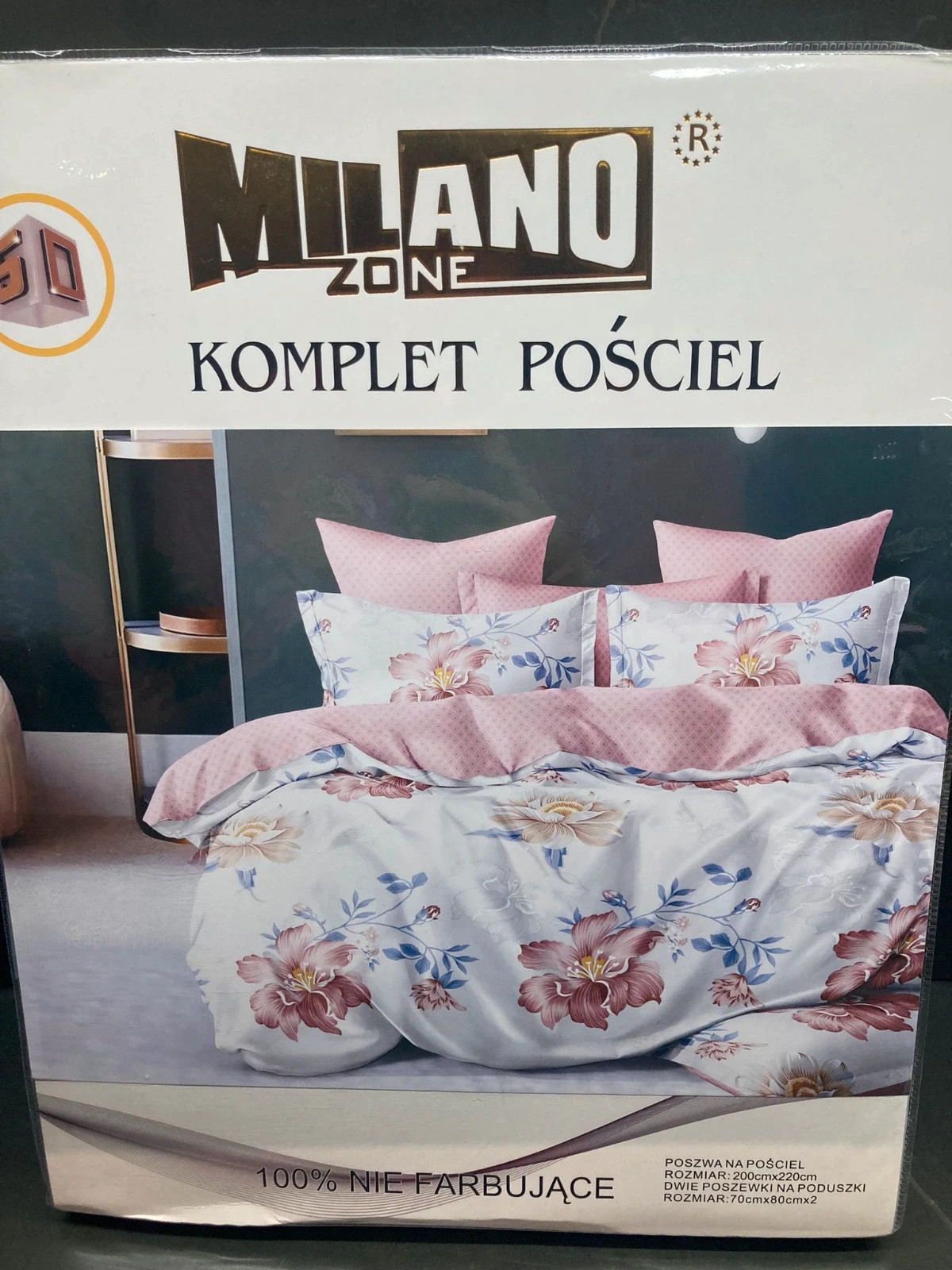 Śliczny komplet pościeli 200x220 Milano