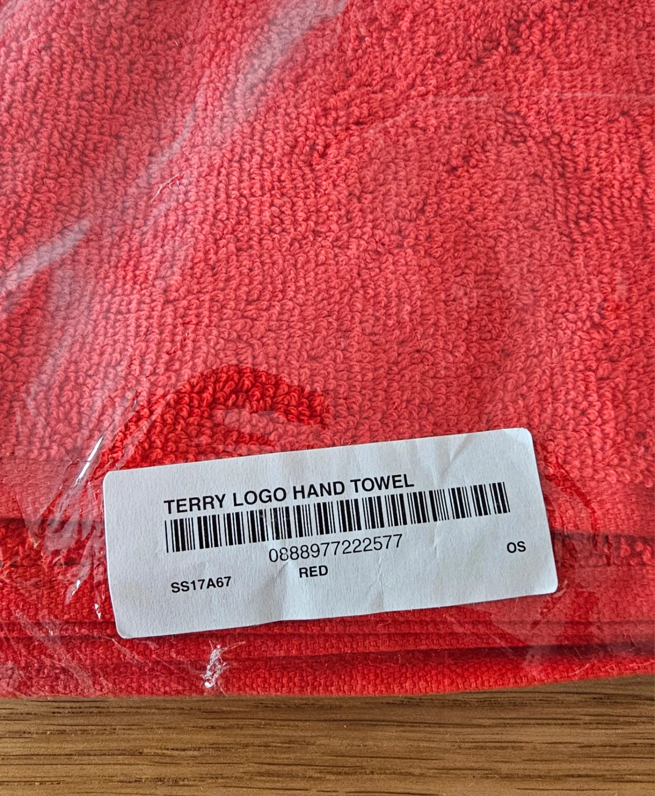 Supreme Terry Logo Hand Towel