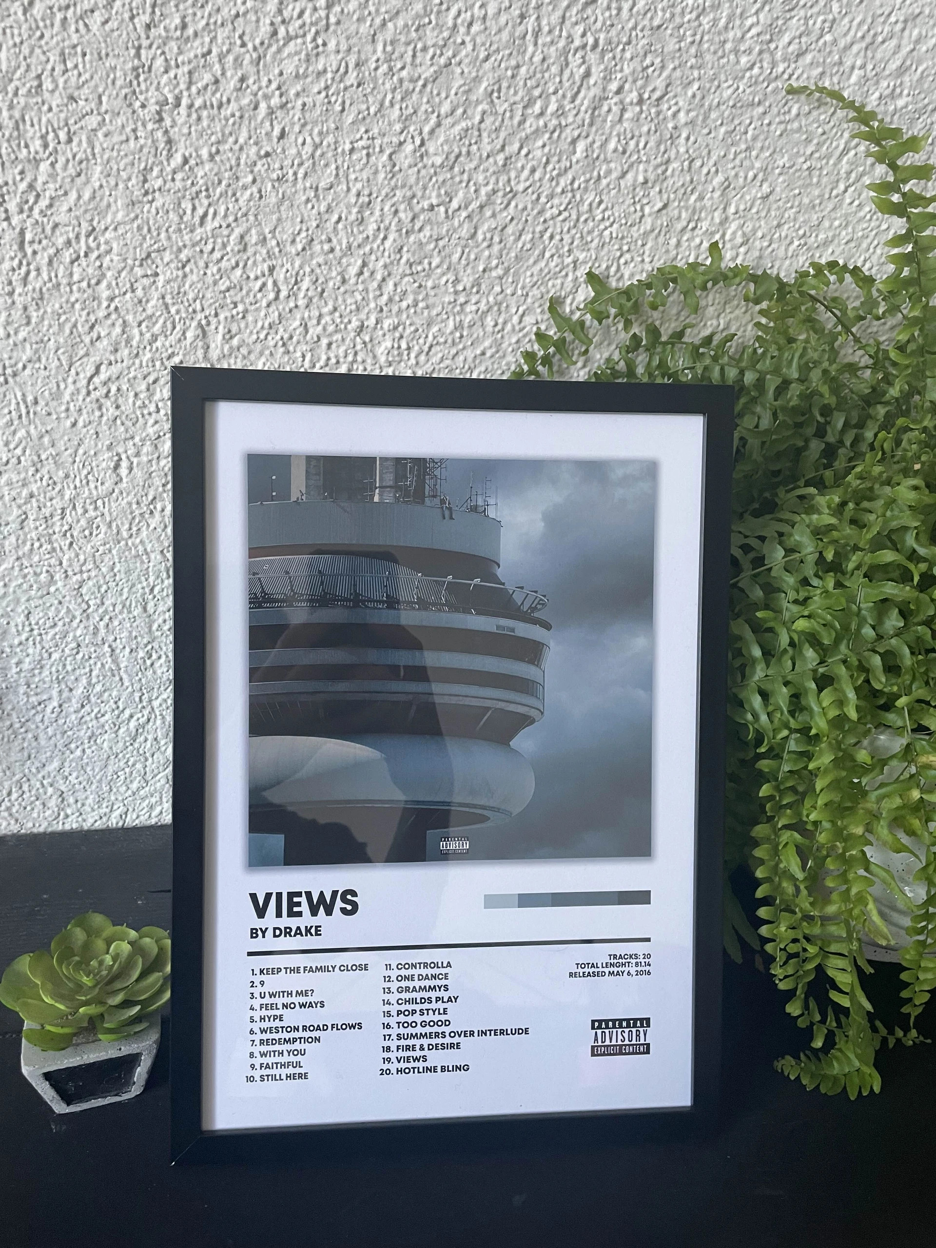 Ramka, plakat Drake - Views