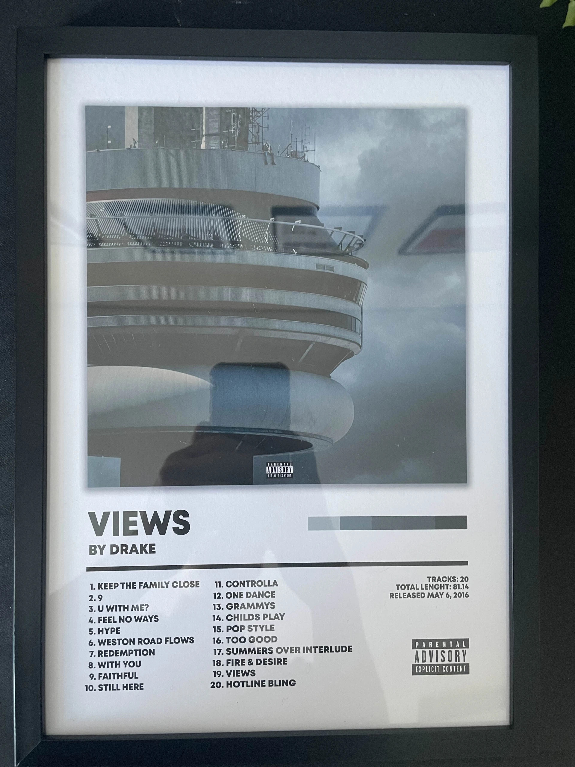 Ramka, plakat Drake - Views