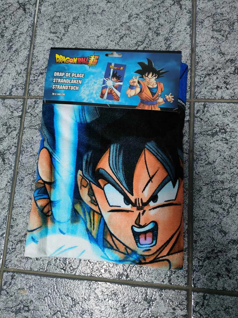 Ręcznik plażowy kąpielowy dragon ball Super Saiyan Goku 70x140 cm Bawełniany