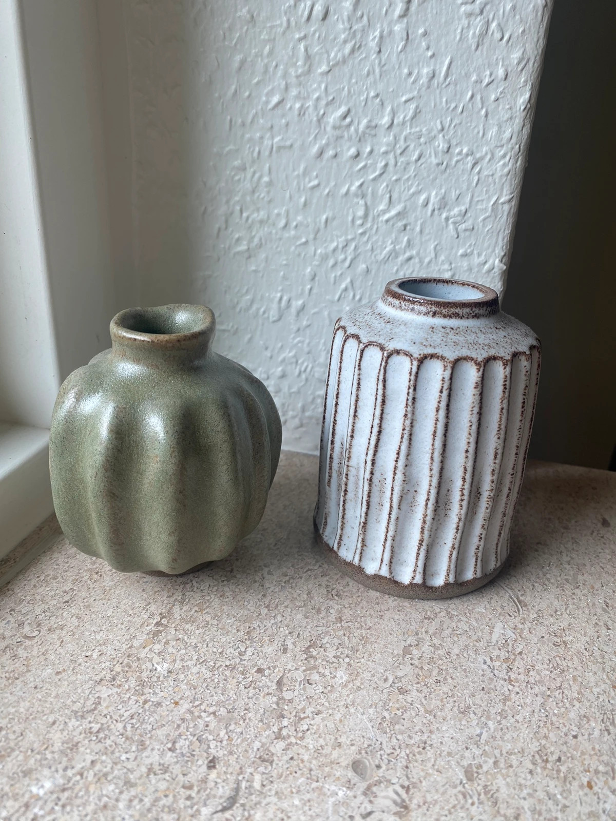 Grøn keramik vase