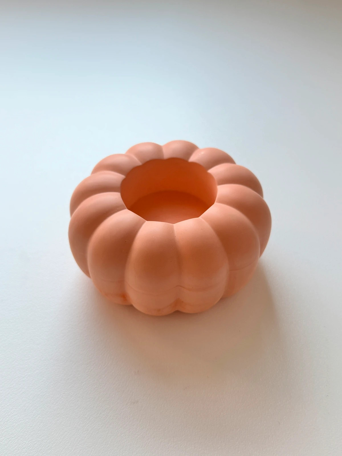 Świecznik podstawka na tealight dynia pumpkin autumn jesmonite gips polimerowy