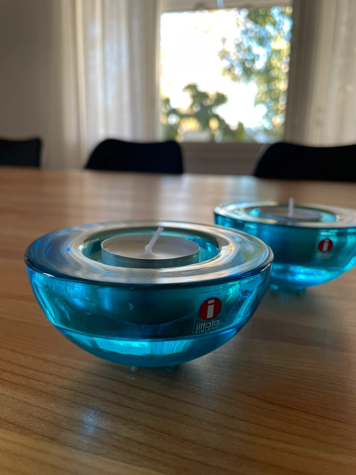 2kpl sininen Iittala Ballo -tuikku