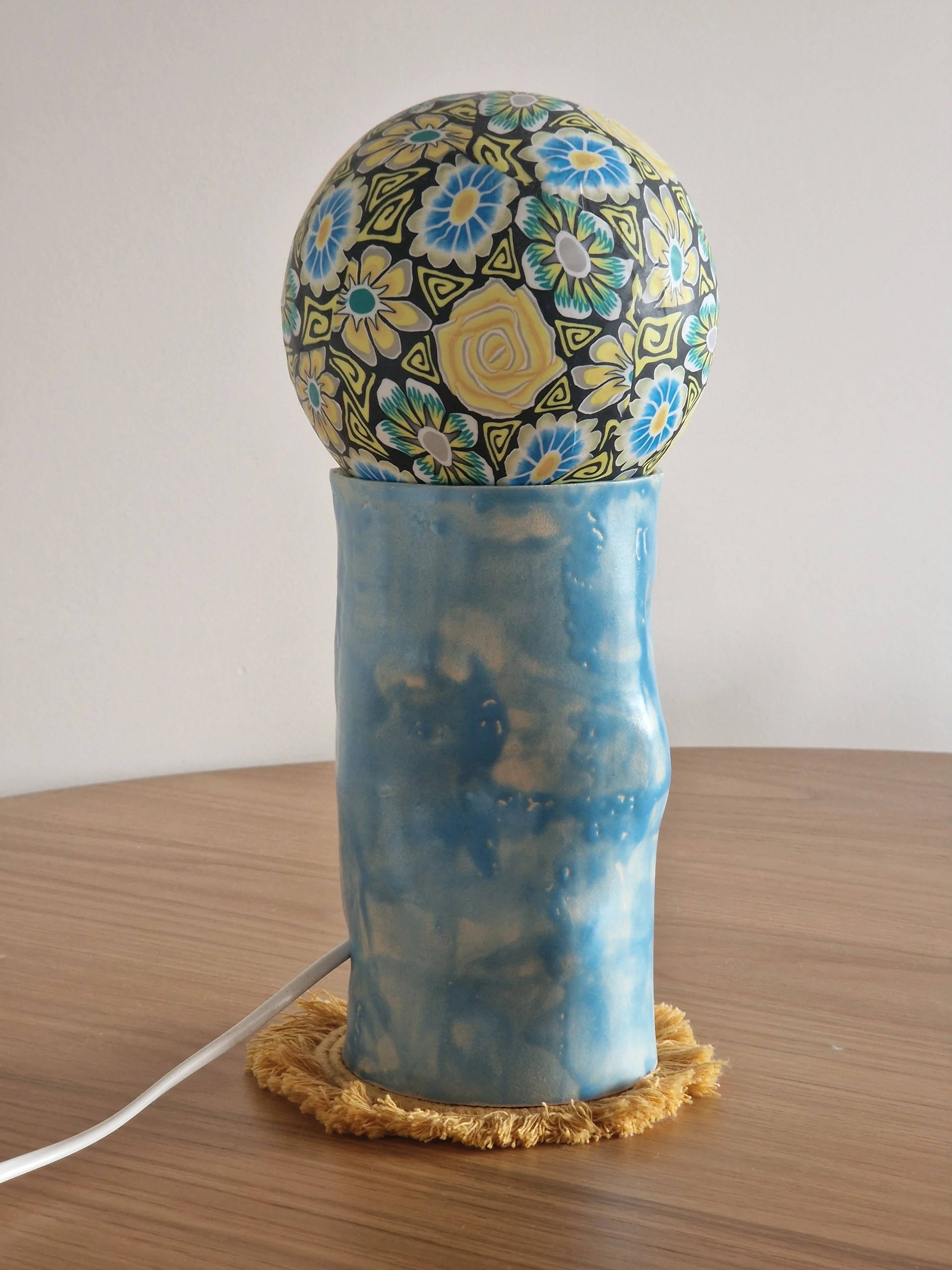 Lampa handmade ceramiczna 30 cm