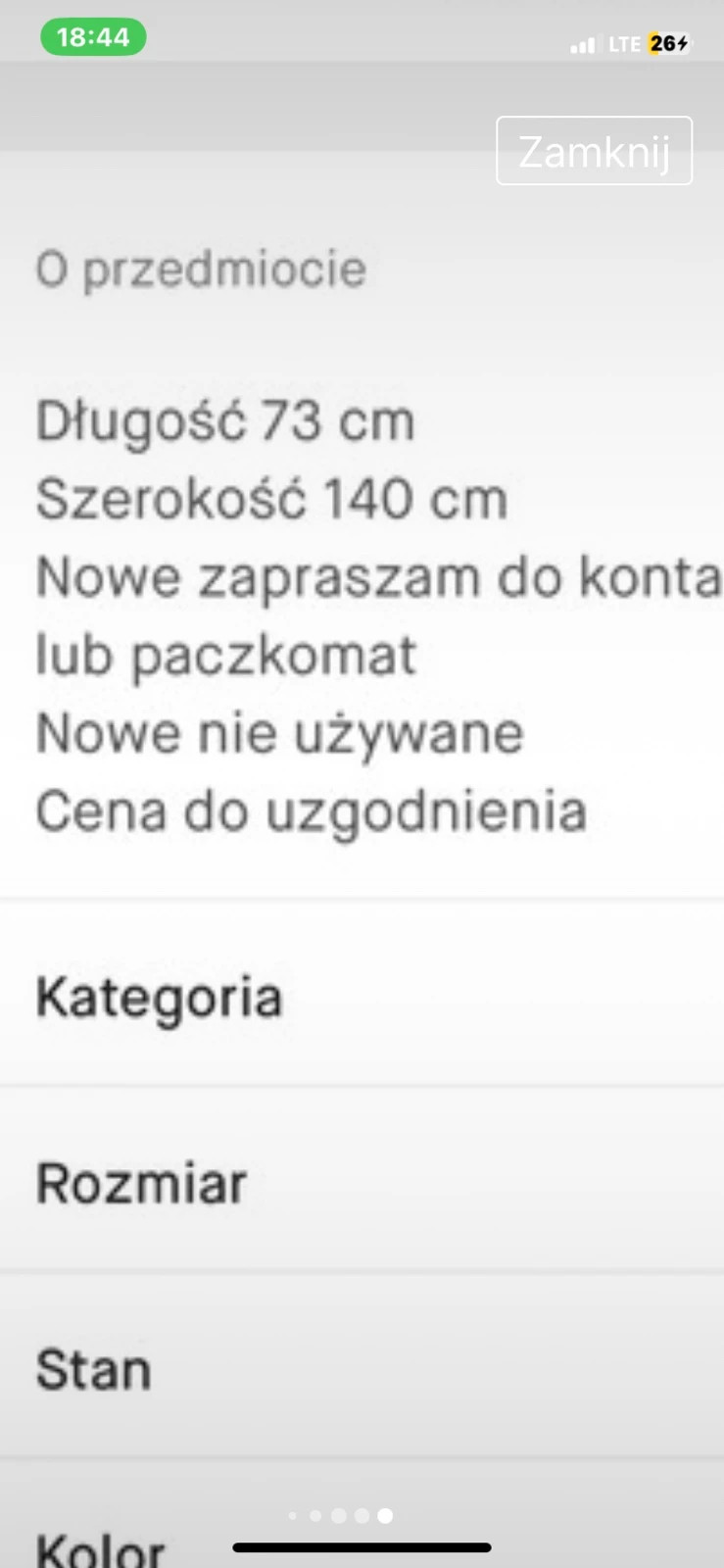 Zasłony musztardowe na kija