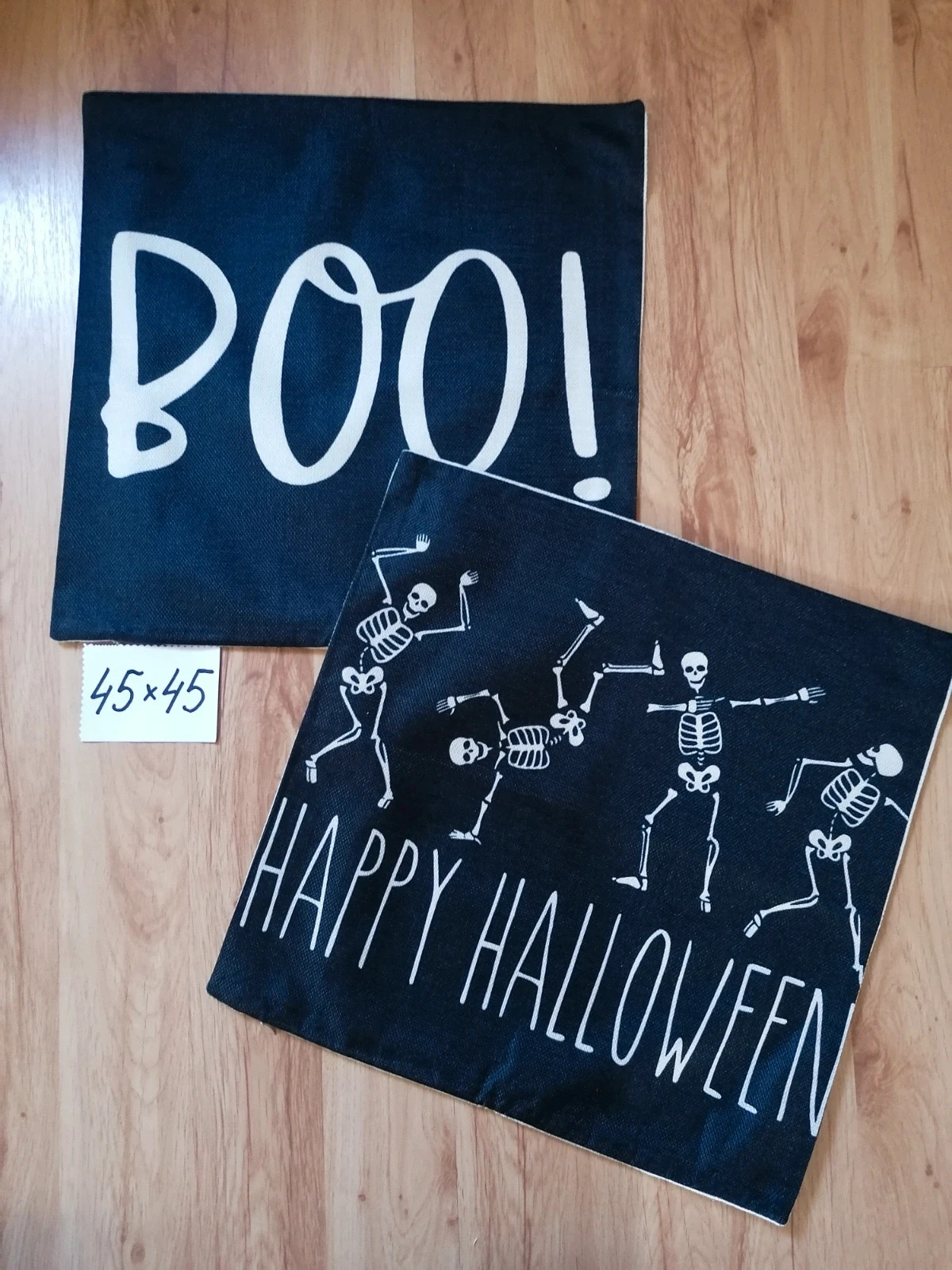 Komplet 2 poszewek dekoracyjnych 45x45 Halloween