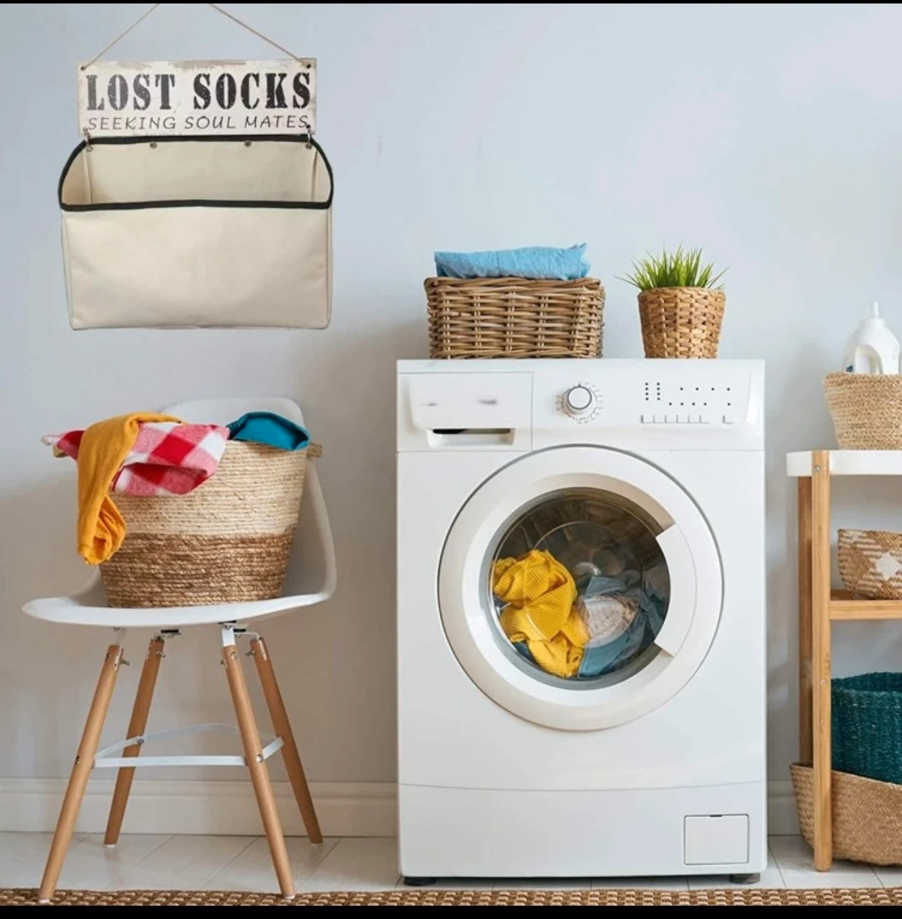 Laundry basket decoration