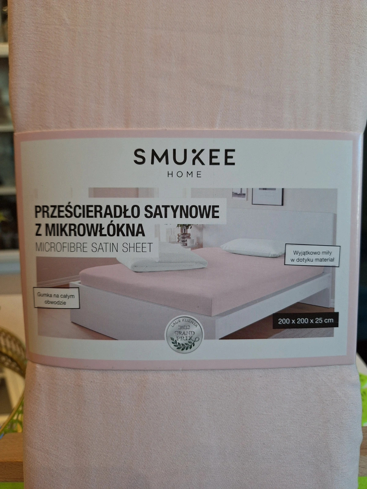 Prześcieradło satynowe z mikrowłókna  200x200x25