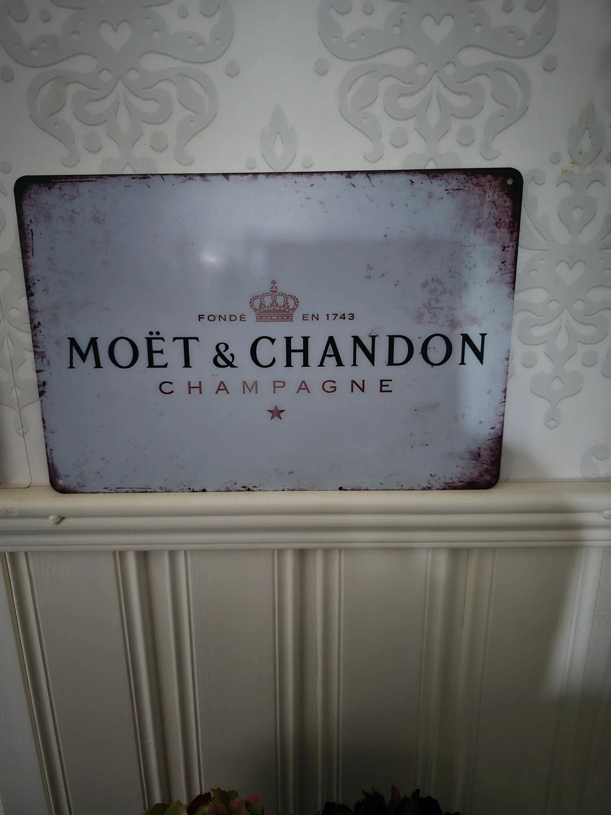 Metallplåtskylt Moet  Chandon