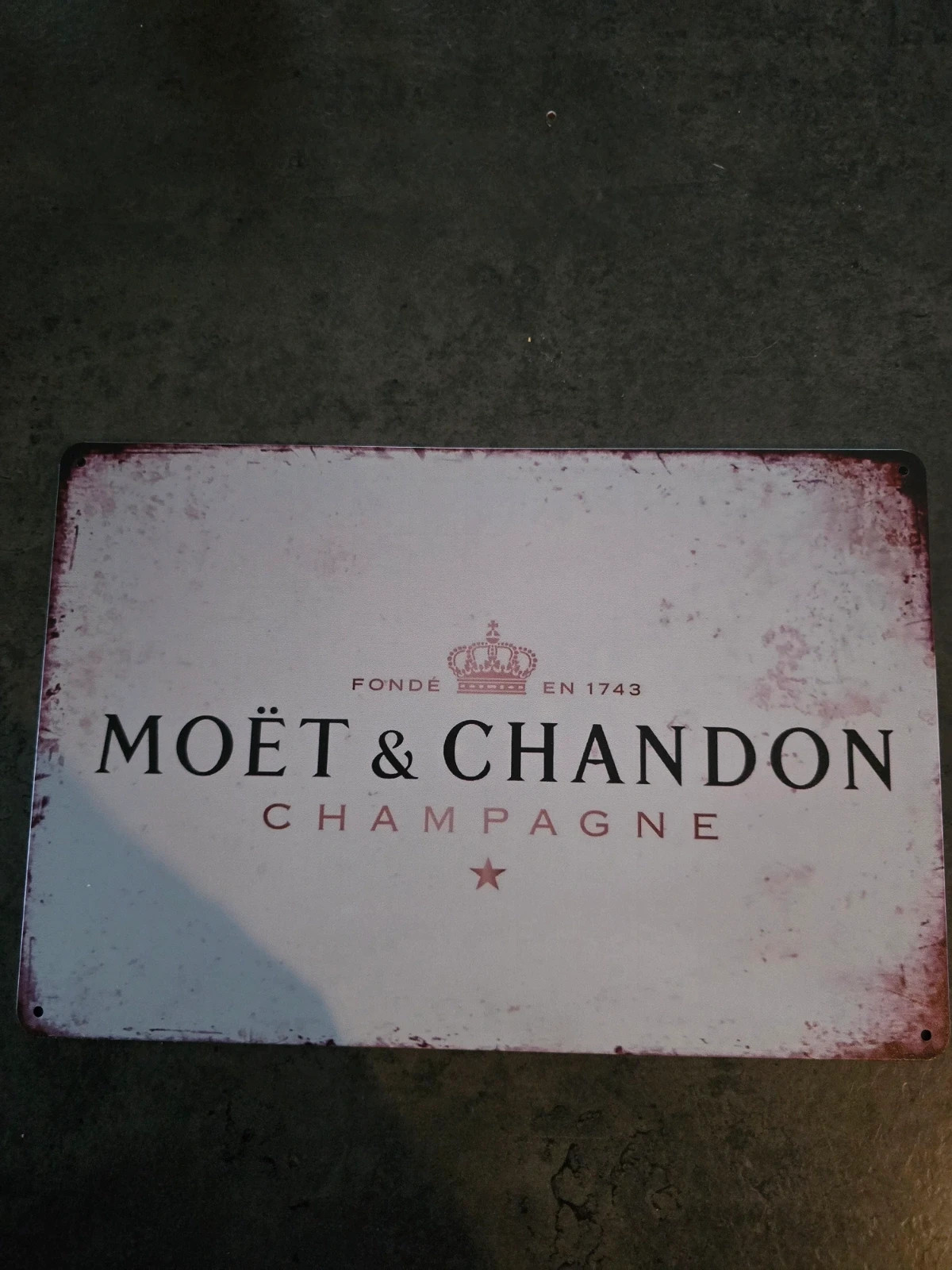 Metallplåtskylt Moet  Chandon