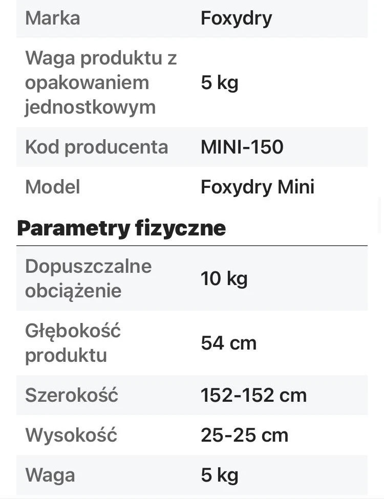 Suszarka na pranie do łazienki