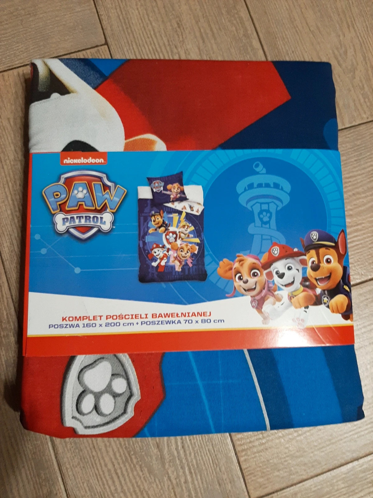 Posciel bawelniana paw patrol roz 160/200