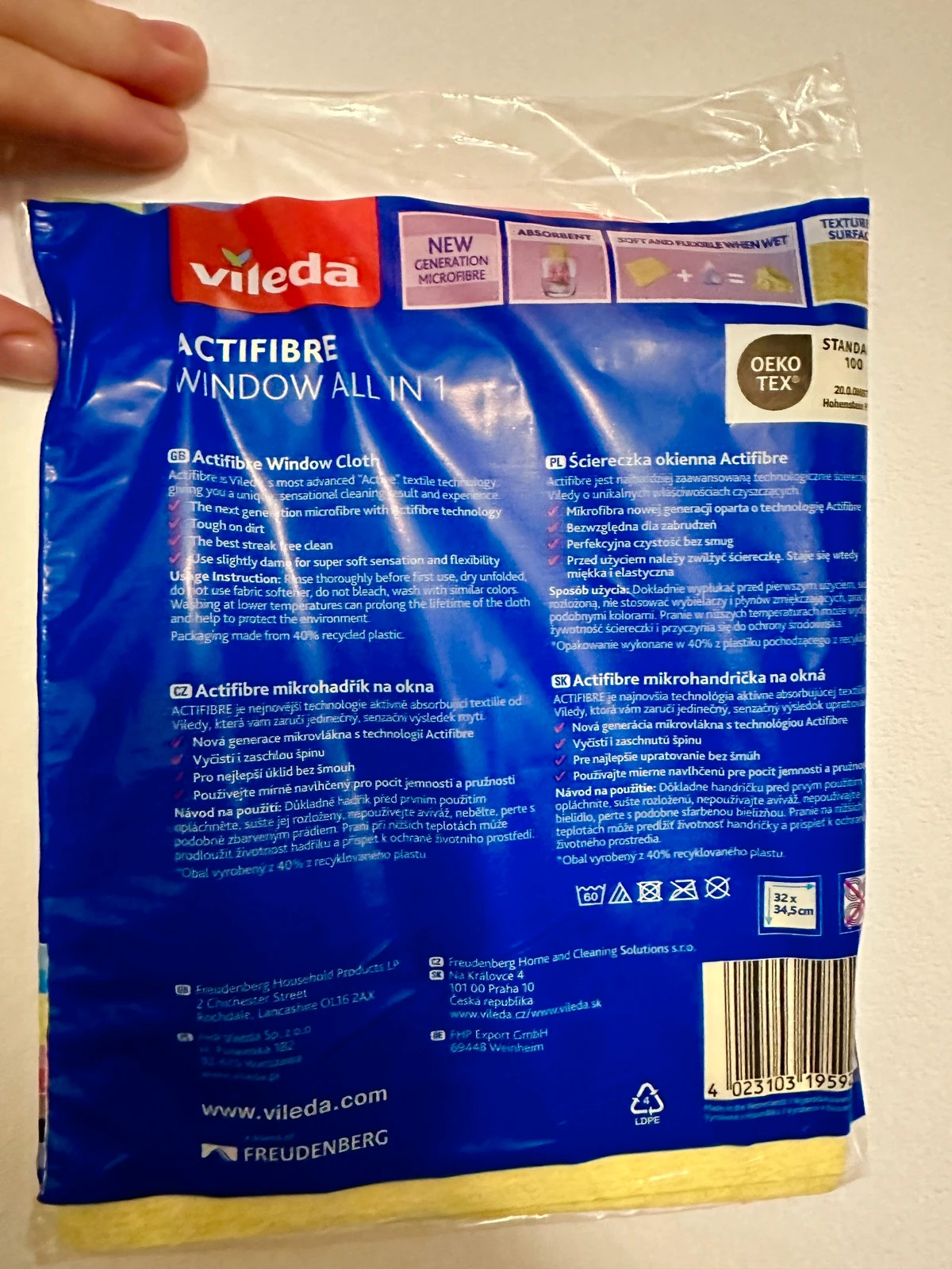 Sciereczka okienna Actifibre Vileda