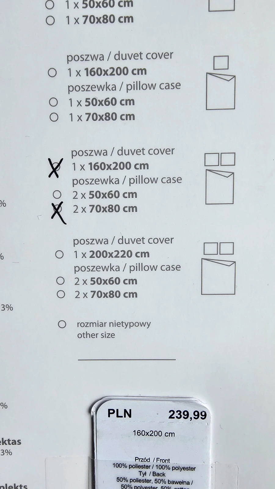 Komplet pościeli homeyou