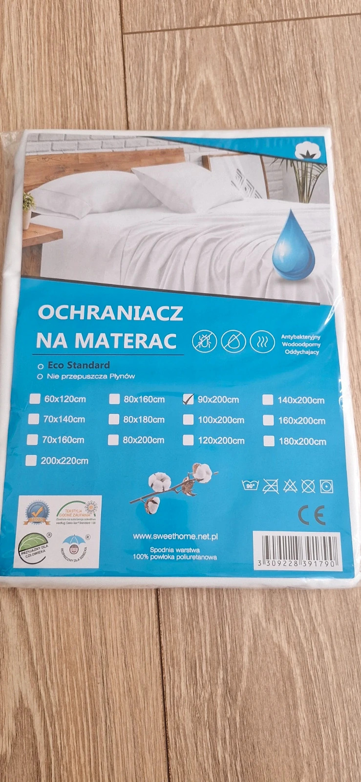 Ochraniacz na materac 90 x 200 cm